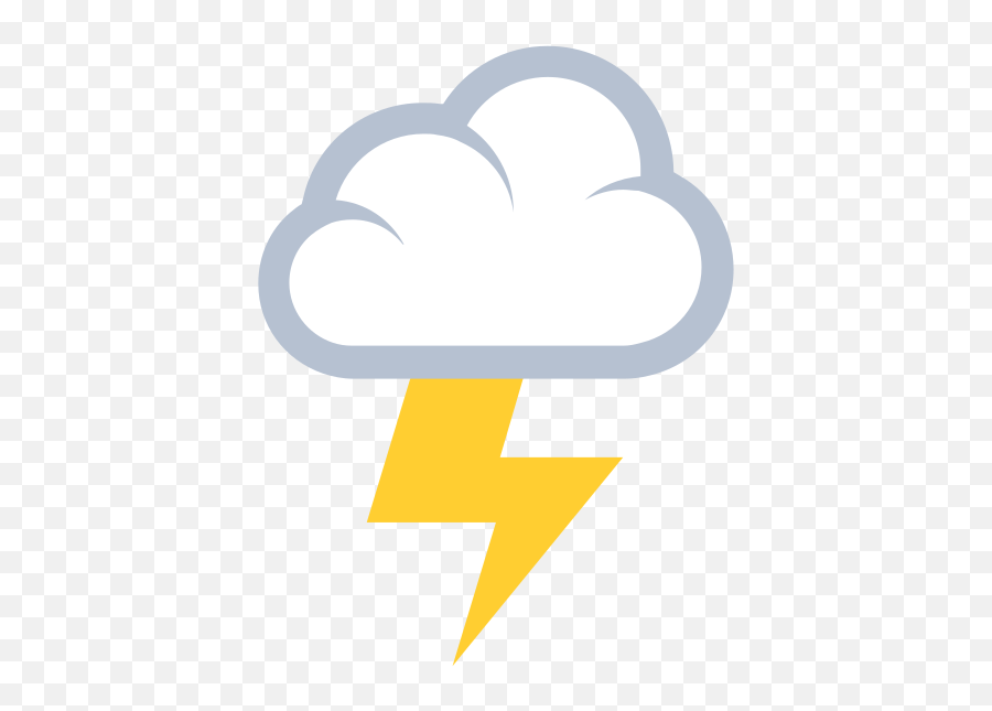 Emojione 1f329 - Cloud With Lightning Bolt Emoji,Lighting Bolt Emoji