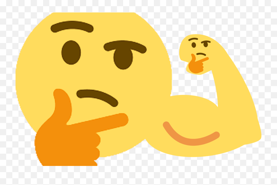 Thinking Emoji , Png Download - Thinking Emoji Meme, Transparent