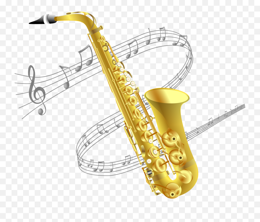 Saxophone Clipart Transparent - Saxophone Clipart Emoji,Sax Emoji