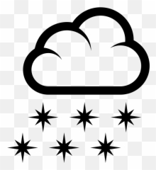 Emojione Bw 1f328 - Pouted Black And White Snowing