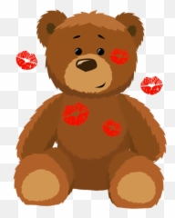 Pin - Valentines Day Bear Clip Art Emoji,Teddy Bear Emoji
