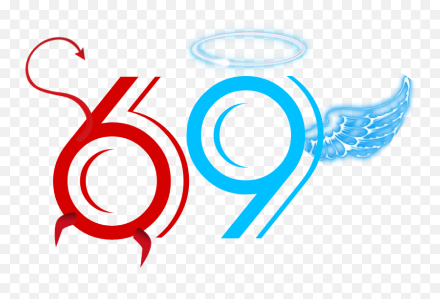 69 Angel Demon Love Amor Kamasutra - Circle Emoji,69 Emoji