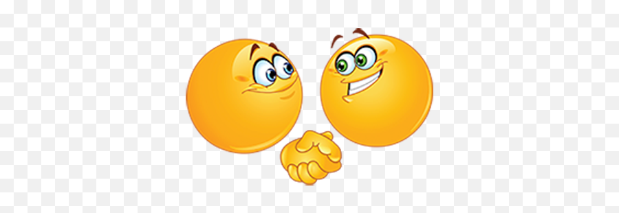 Classic Emojis - Smiley Faces Shaking Hands,Advice Emoji