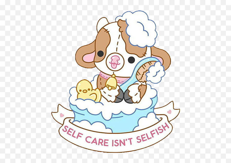Cow Selfcare Selfish Ribbon Duck Cute - Cartoon Emoji,Cow Cake Emoji