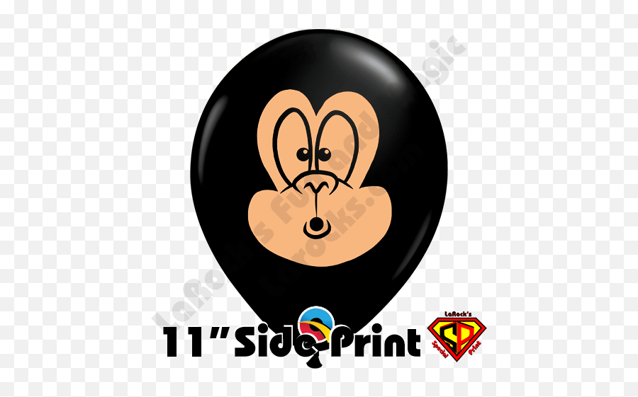 Inch Round Funky Monkey Balloons 50ct - Illustration Emoji,Sock Monkey Emoji