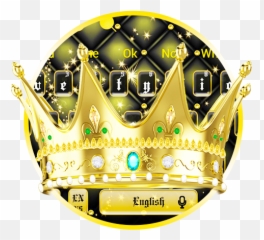 Golden Crown Keyboard - Graphic Design Emoji