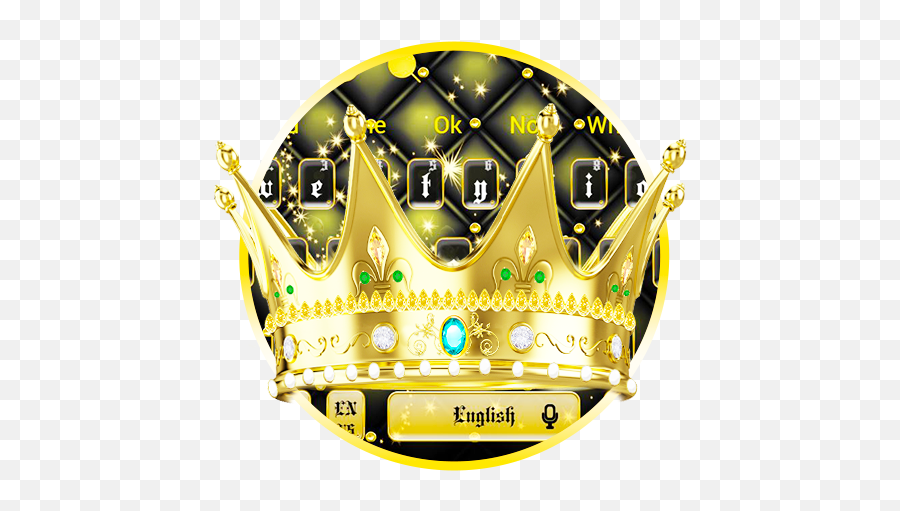 Golden Crown Keyboard - Graphic Design Emoji,Crown Emoji Keyboard