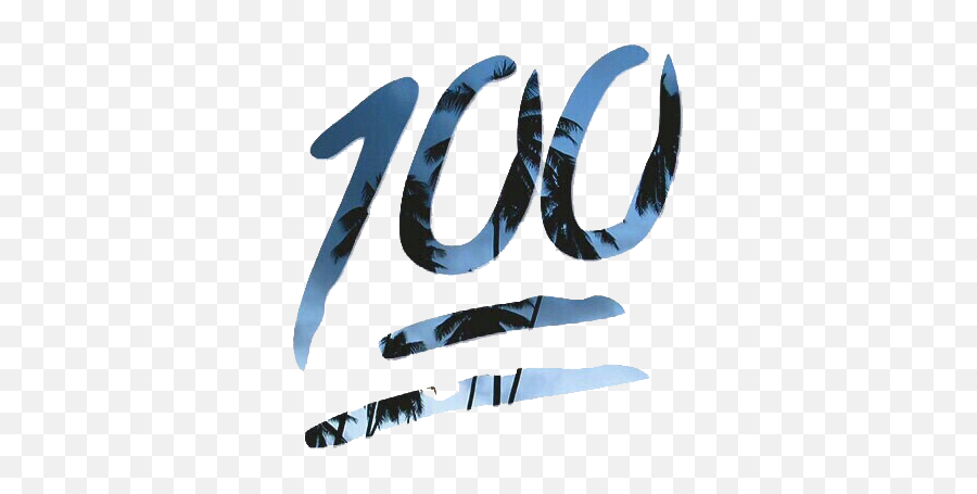 Emoji 100 Png Picture - Calligraphy,100 Emoji Font