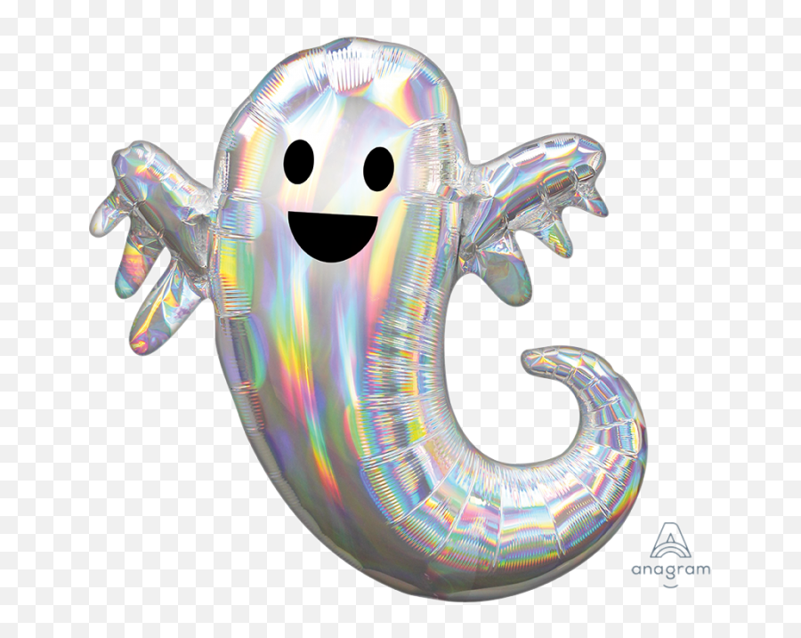 28 - Iridescent Ghost Balloons Emoji,Ghost Emoticon