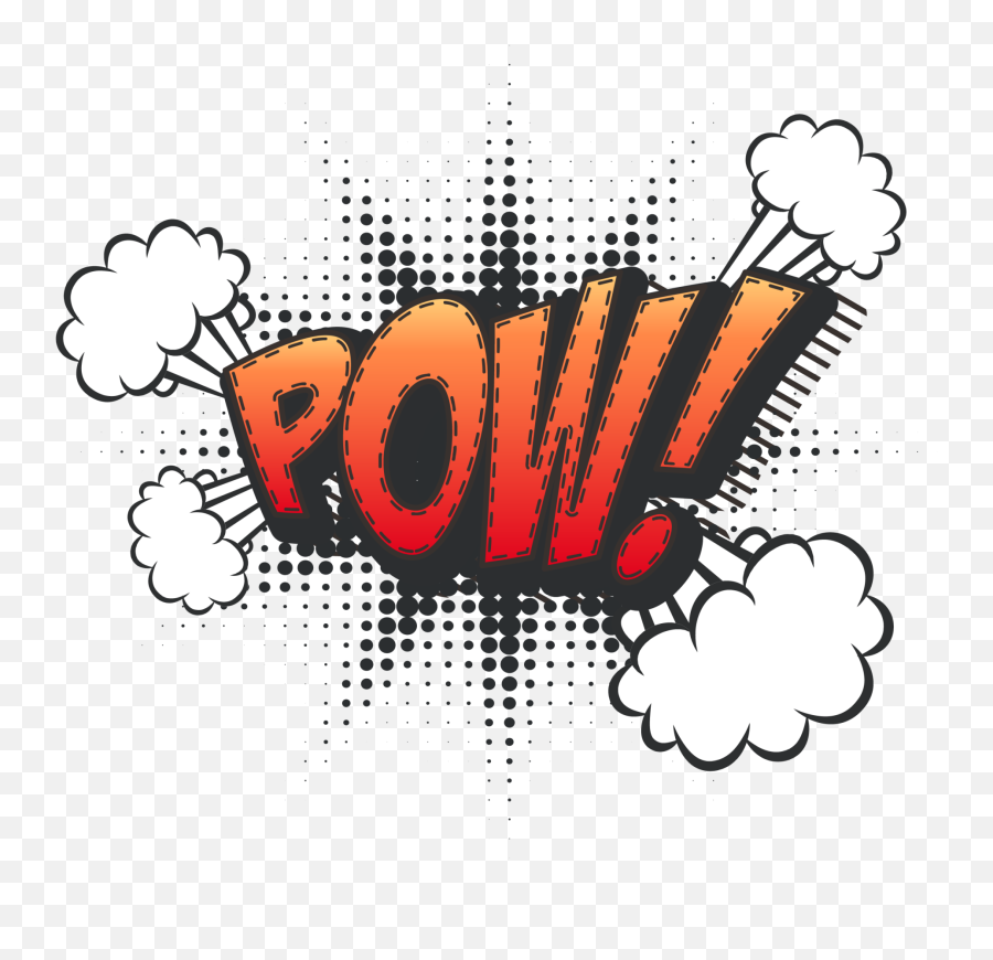 Pow Pow Hit Effect Comic Comics Emetcomics Sticker - Comic Hit Effect Png Emoji,Pow Emoji
