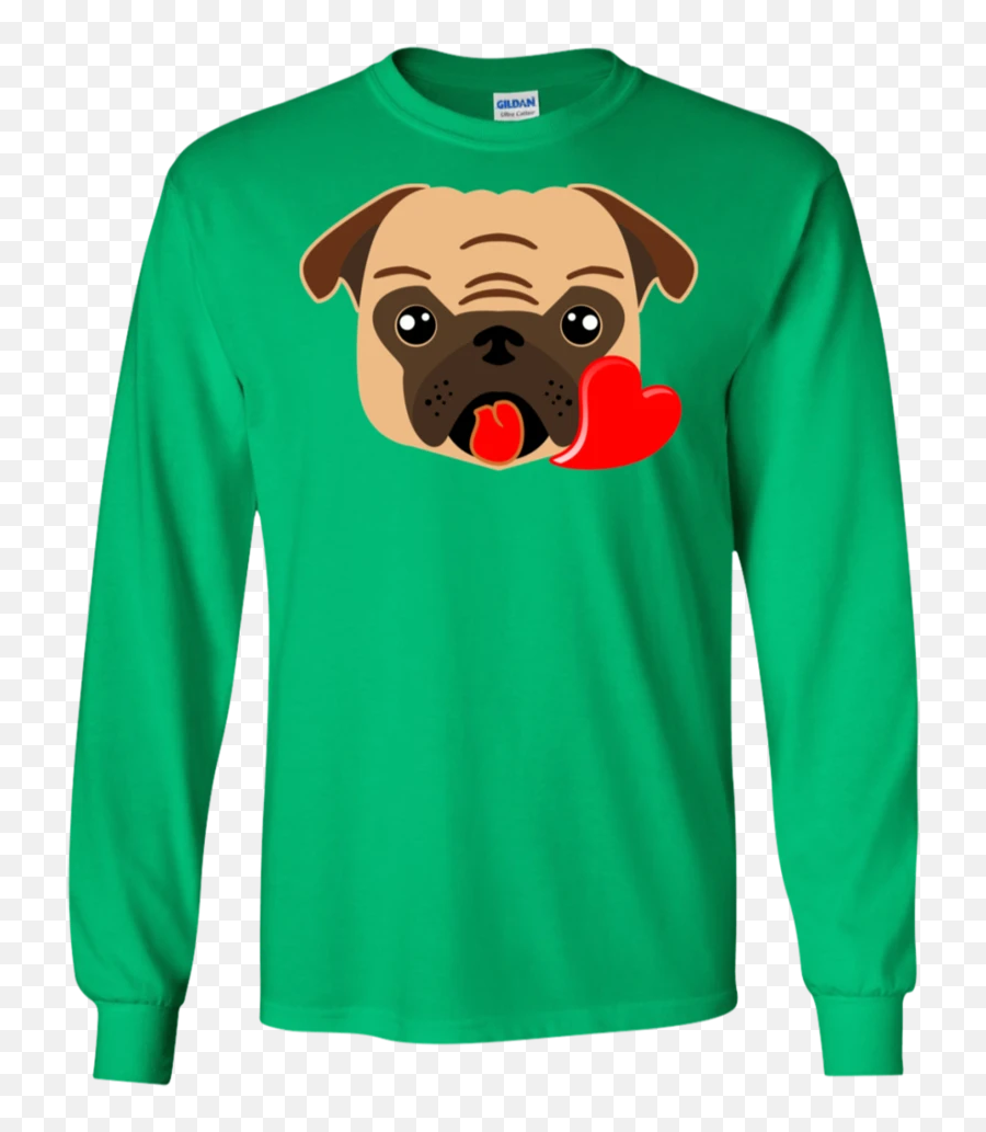 Funny Pug Emoji Adults Pug Heart Sweatshirts U2013 Newmeup,Teal Heart Emoji
