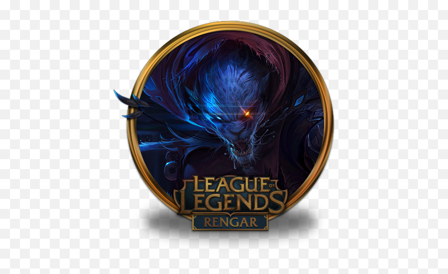 Rengar Night Hunter Icon League Of Legends Gold Border - League Of Legends Azir Icon Emoji,Hunter Emoji