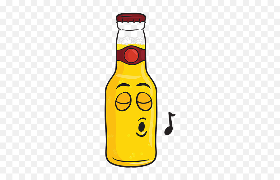 Beermoji - Beer Stickers And Emoji For Imessage By Monoara Begum Beer Bottle In Cartoon,Emoji Drink