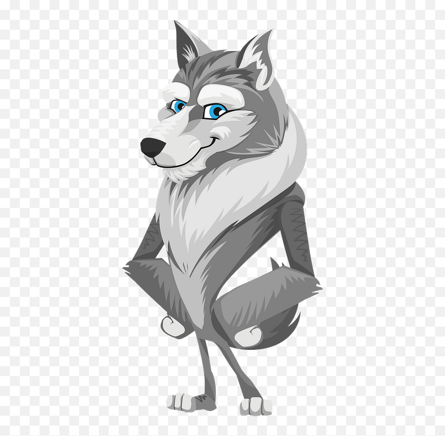 Cartoon Wolf Clipart Free Download Transparent Png Creazilla - Serigala Kartun Emoji,Wolf Emoji Png