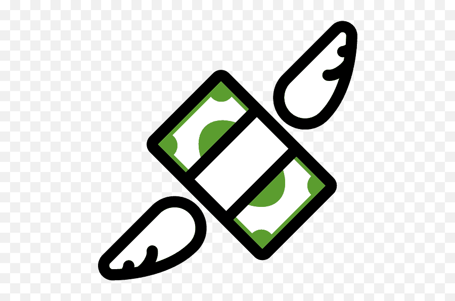 Money With Wings Emoji Clipart - Billete Con Alas Vector Png,Cash Emoji