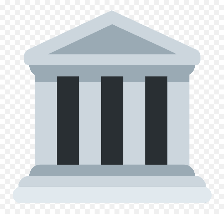 Classical Building Emoji Clipart Free Download Transparent - Classical Building Emoji,Brick Emoji