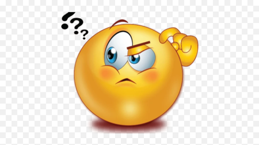 Faqs - Thinking Emoji Clipart,Disturbed Emoticon