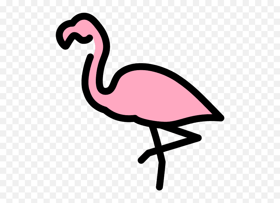 Flamingo Emoji Clipart - Girly,6 Owl Emoji