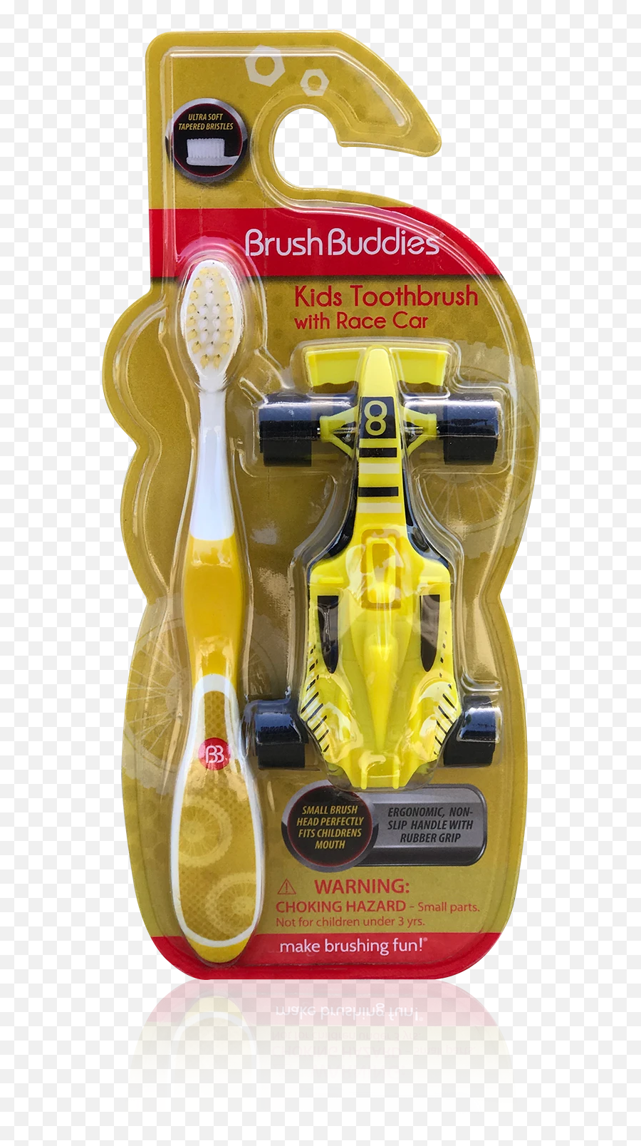 Brush Buddies Kids Toothbrush With Race Car - Mobile Phone Case Emoji,Racecar Emoji