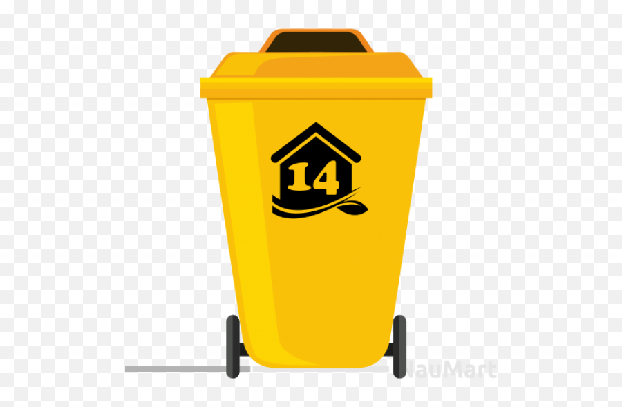 House Number Custom Sticker For Recycle - Clipart Trash Bin Emoji,Garbage Can Emoji