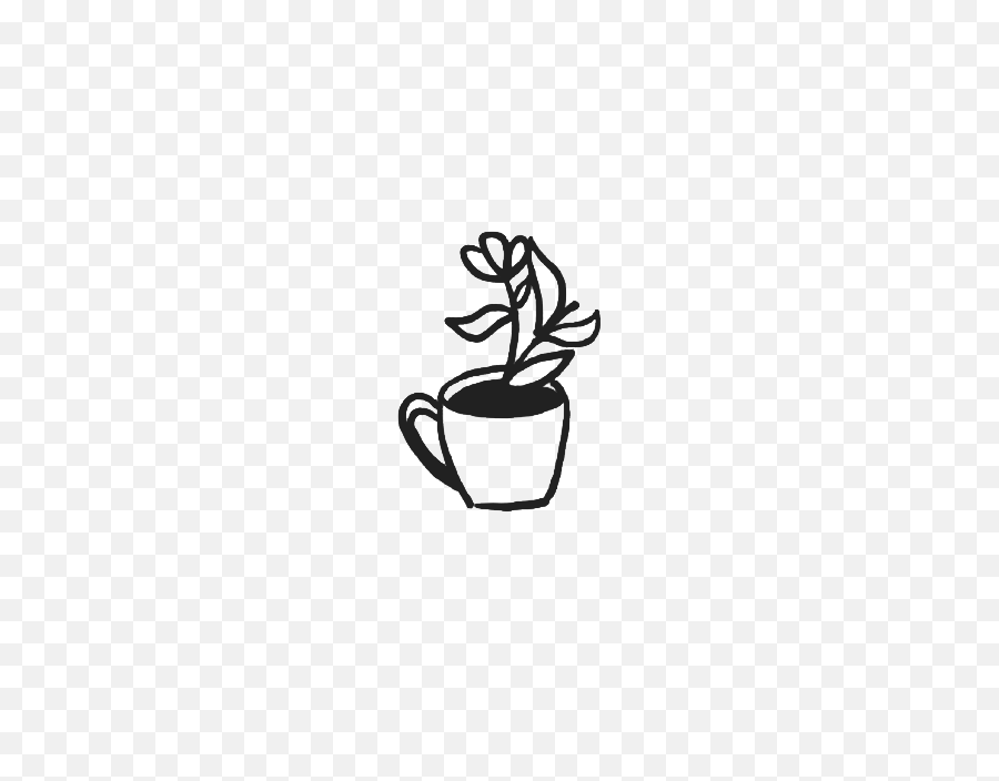 Flower Sketch Cup Png Emoji,Flower