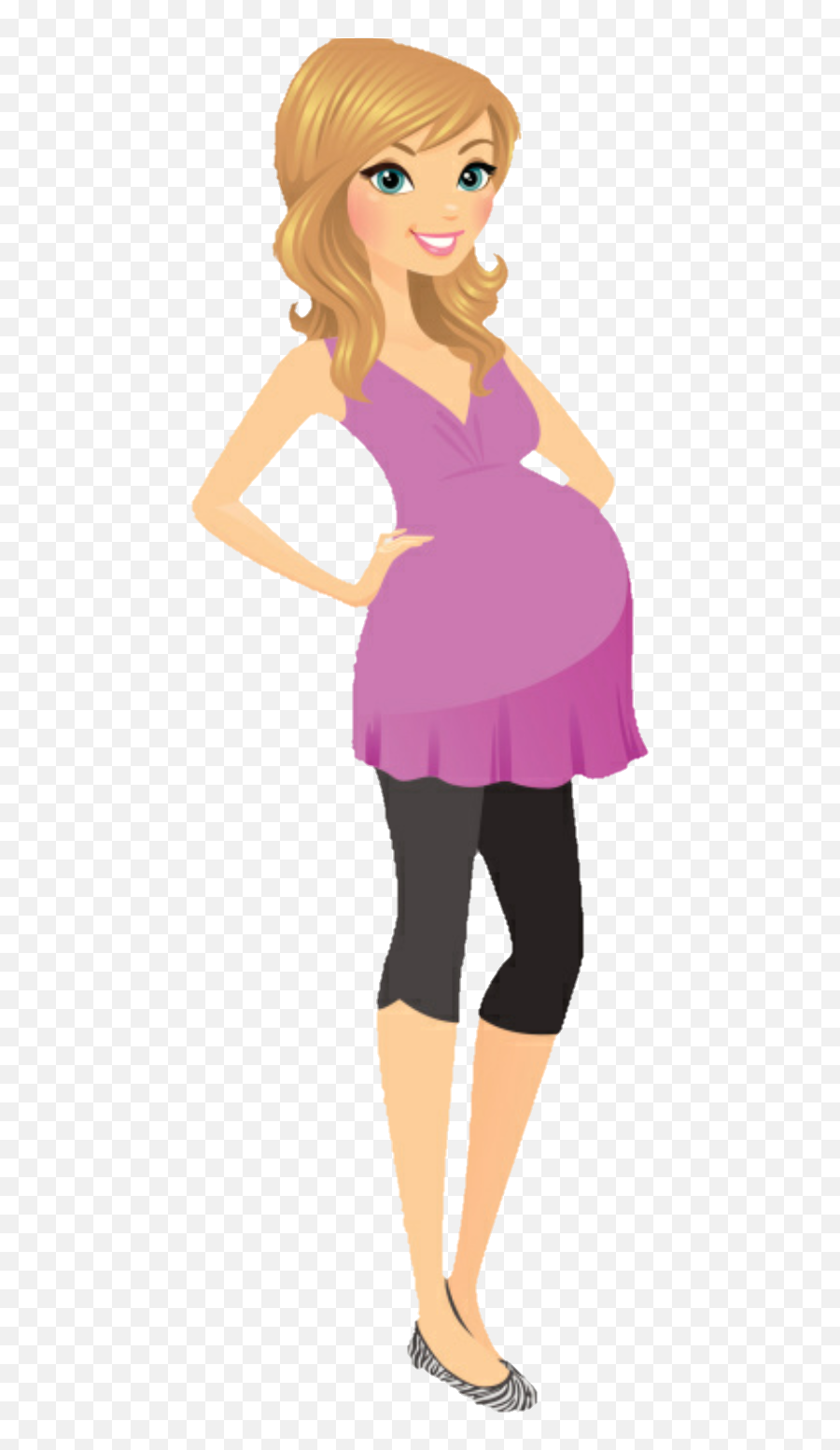 Pregnant Pregnancy Expecting Happy - Cartoon Woman Standing Emoji,Pregnant Emoji