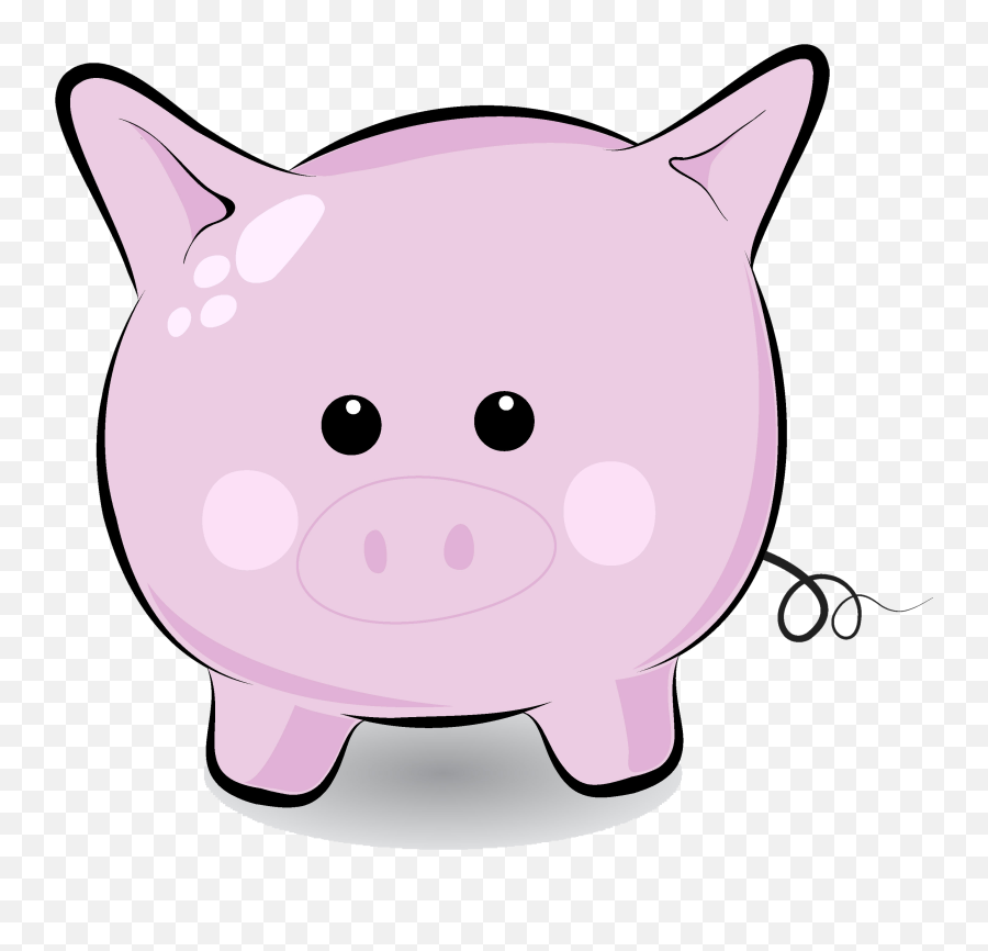 Free Cute Pig Pictures Cartoon - Pigs Fictional Emoji,Flying Pig Emoji