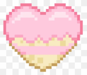 Sweets Candy Cookie Pink Cute Kawaii - Pink Pixel Heart Png Emoji,Doom Emoji