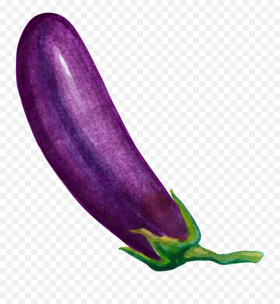 Cartoon - Eggplant Png Emoji,Eggplant Emoji No Background