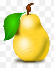 Scyellow Yellow Pear Fruit - Pear Clipart Emoji,Pear Emoji