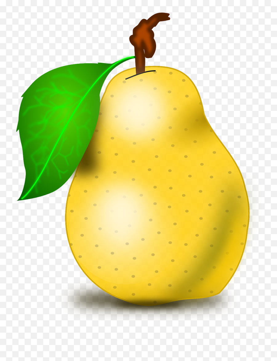 Scyellow Yellow Pear Fruit - Pear Clipart Emoji,Pear Emoji