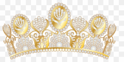 King Queen Head Hat Gold Pearls Royalt - Mentahan Logo Mahkota Emas Emoji,King Hat Emoji