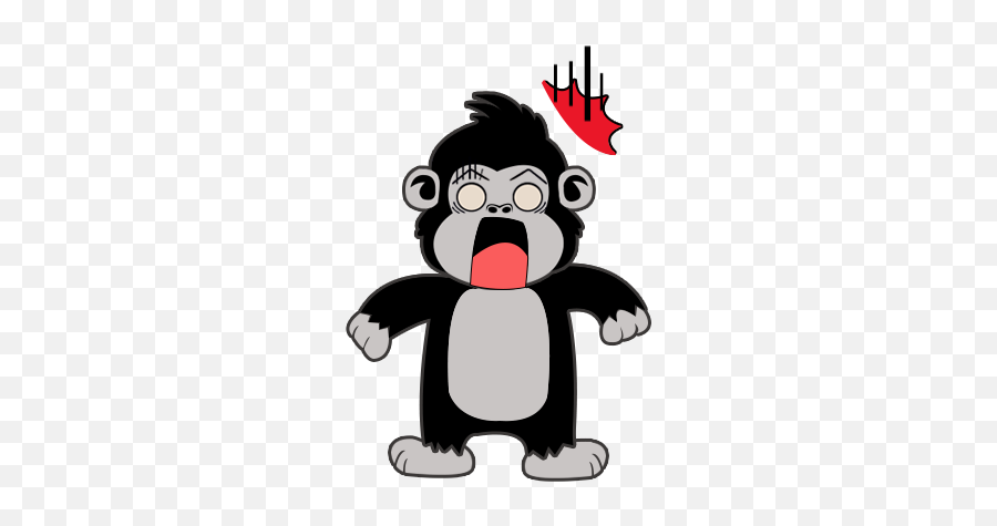 Friendly King Kong - Cartoon Emoji,Emoji Pro