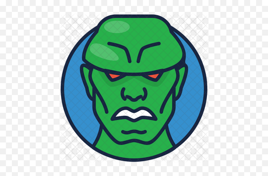 Martian Manhunter Icon Of Colored - Clip Art Emoji,Villain Emoji