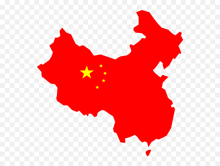 Graphic Library Stock China Flag Clipart - China Flag On China Map Vector Emoji,Indonesia Flag Emoji