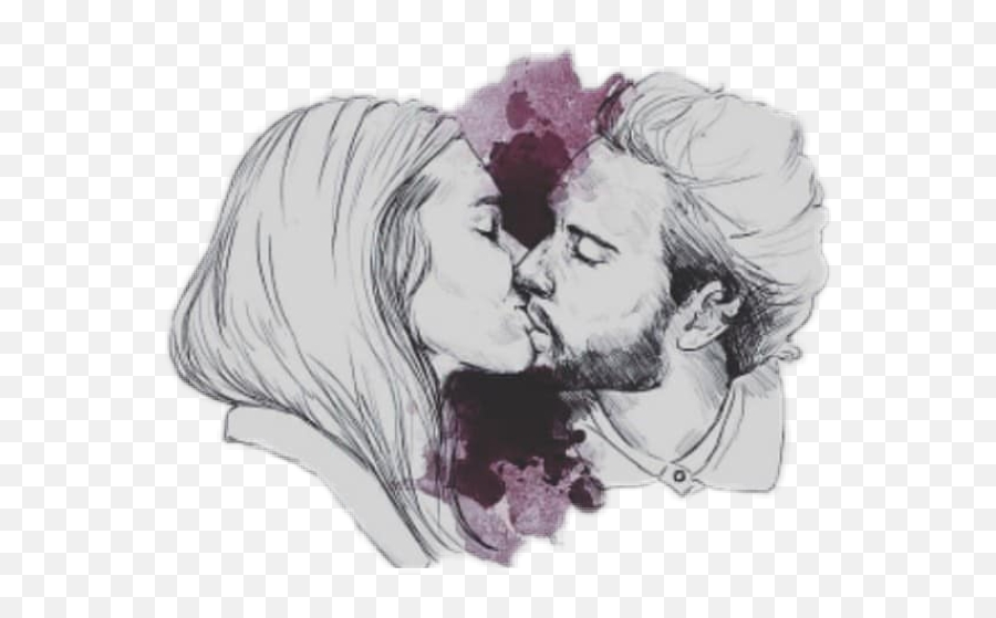 Kissing Kiss Love Couple Coupleinlove - Kiss On Lips Emoji,Couple Kissing Emoji
