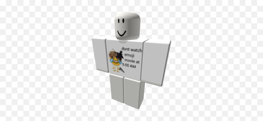 Dont Watch Emoji Movie At 3 Am - White Long Sleeve Shirt Roblox,Where Is The Watch Emoji