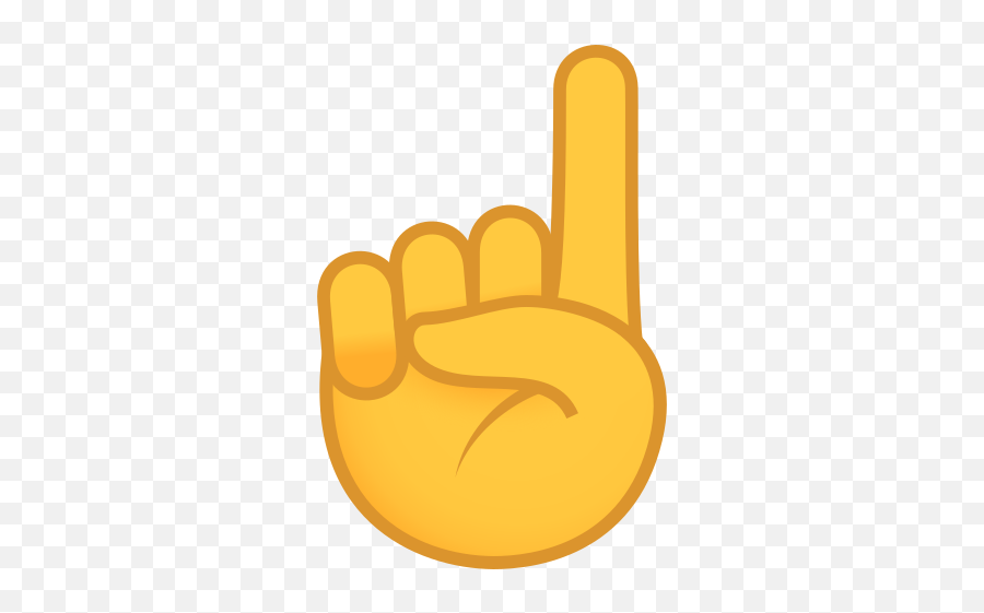 Finger Pointing Upwards To - One Emoji Clipart,Pointing Finger Emoji Png