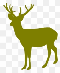 Image Free Stock Buck Clipart Green - Deer Emoji