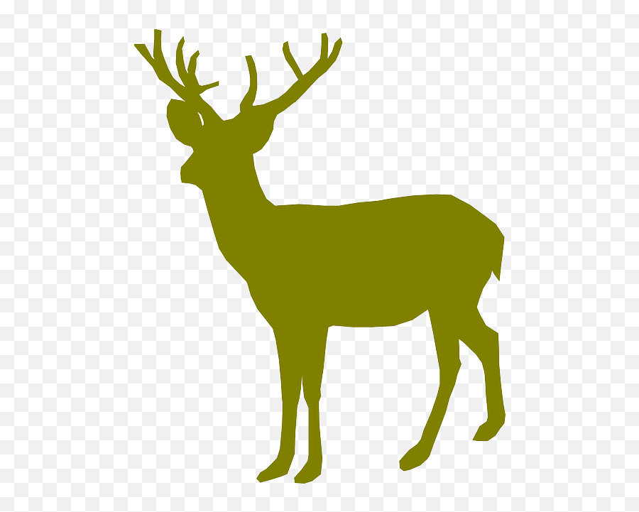 Image Free Stock Buck Clipart Green - Deer Green Emoji,Buck Deer Emoji