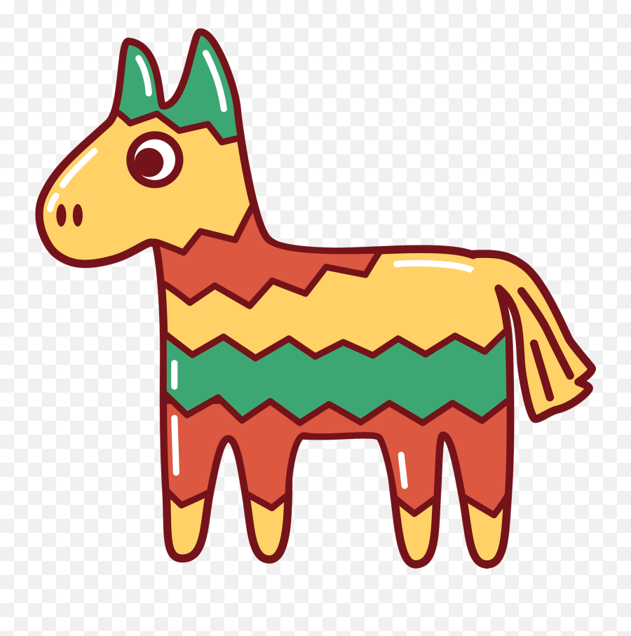 Donkey Piñata Clipart - Animal Figure Emoji,Emoji Pinata