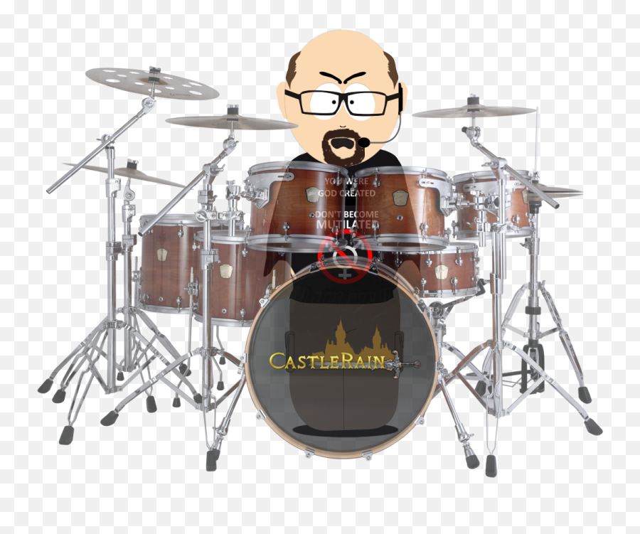 Castlerain - Cadeson Blast Walnut Drum Set Emoji,Drums Emoji