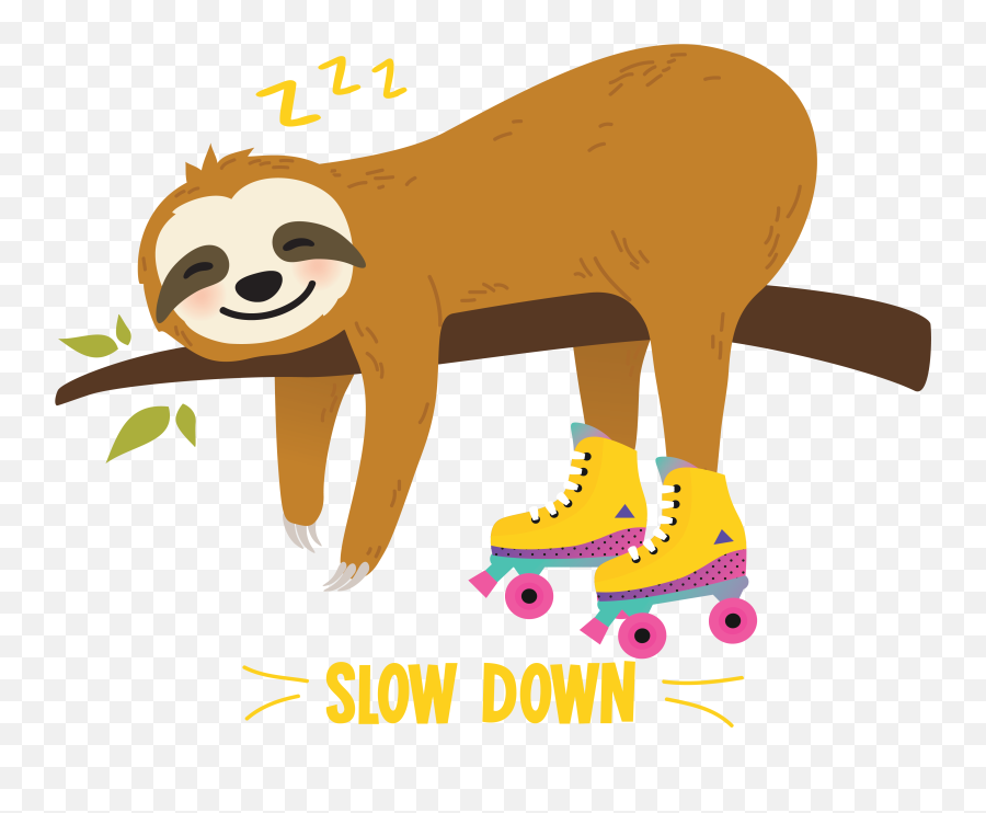 Retro Sloth Roller Skate Derby 70s 80s - Sloth Roller Skating Emoji,Roller Skate Emoji