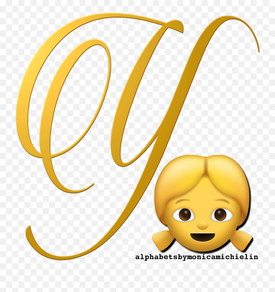 Blonde Girl Emoticon Emoji Alphabet Png - Happy,Blonde Girl Emoji