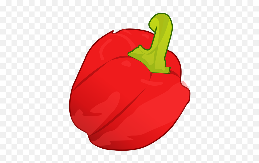 Red Pepper Vector Image - Comic Paprika Emoji,Hot Pepper Emoji