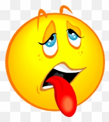 So Tired Smiley - Disgusted Face Clipart Emoji