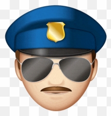 Police - Transparent Officer Animated Gif Emoji