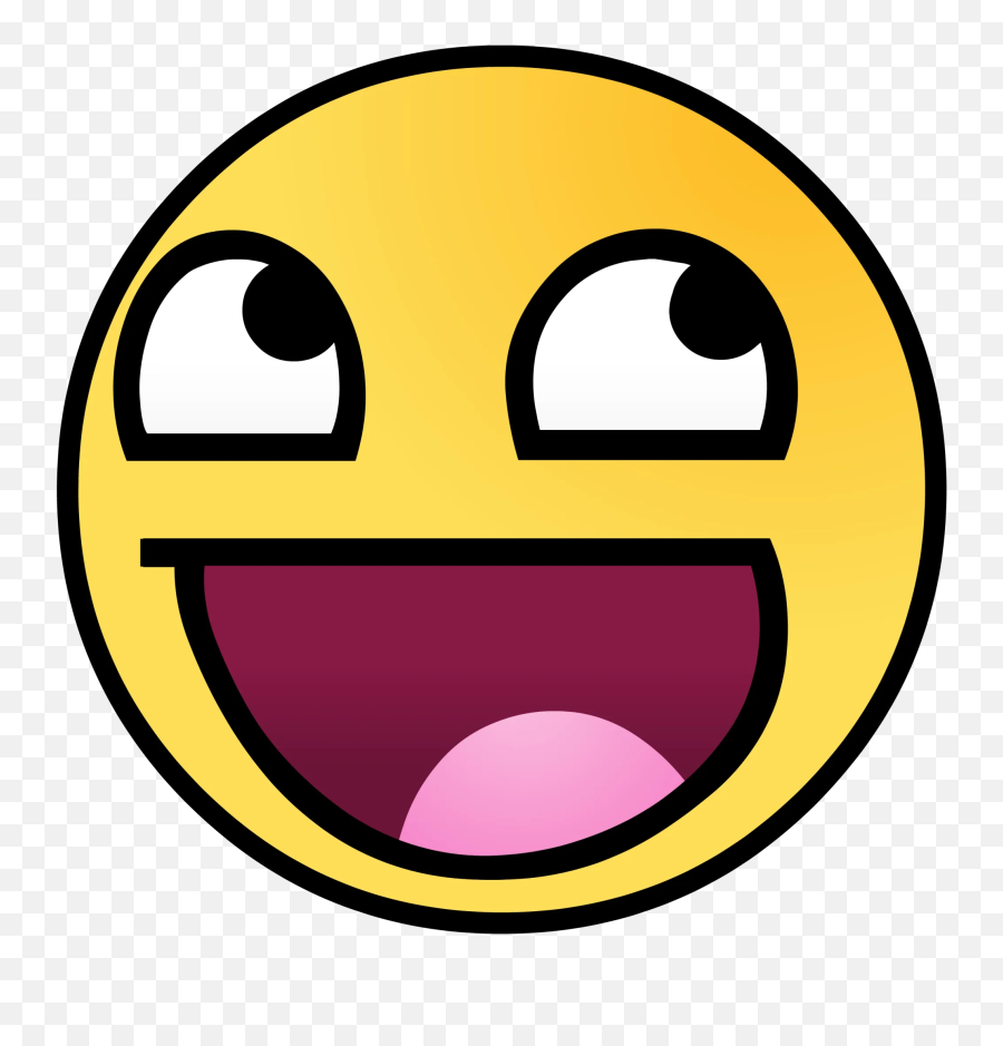 Laughing Out Loud - Awesome Face Meme Emoji,Staring Emoticon