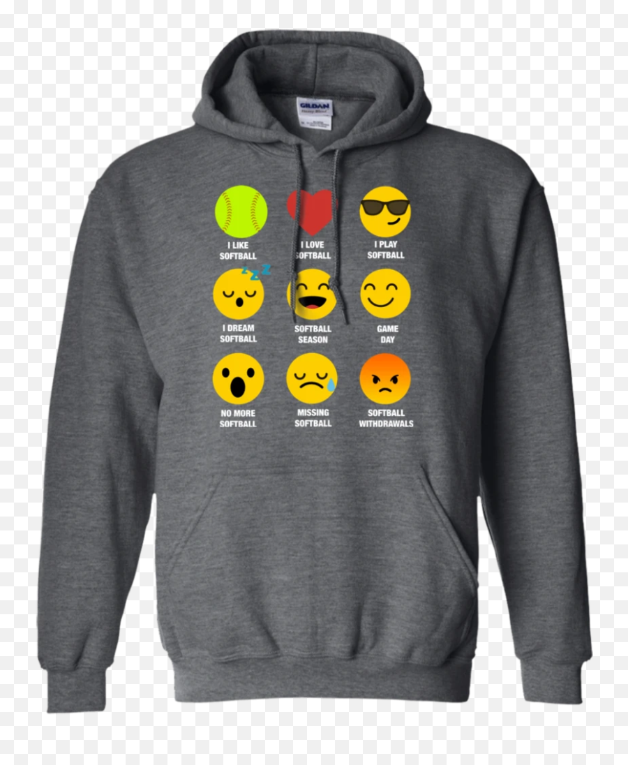 I Love Softball Emoji Emoticon Team - Vampire Diaries Hoodie Black,Hood Emoji