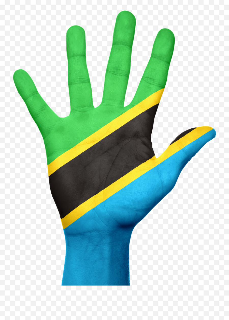 Tanzania Flag Hand Pride Patriotic Emoji,Tanzania Flag Emoji